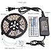Boomile LED Light Strip 16.4ft Waterproof SMD 5050 300 LEDs, Flexible Light Strips, Color Changing RGB LED Strip Kit with Power Plug 44Keys Remote Control for Christmas Festival Party Home Decoration