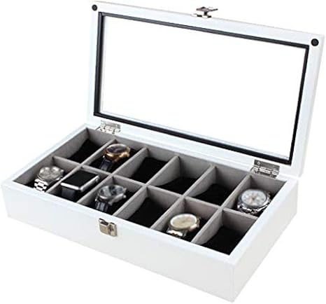 XUENUO Cajas de Reloj de Almacenamiento de joyería Organizador de