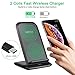 CHOETECH Wireless Charger, 10W Max Fast Qi Wireless Charging Stand, Compatible iPhone 11/11 Pro/11 Pro Max/XS Max/XR/XS/X/8/8 Plus, Galaxy Note 10/Note 10 Plus/S20/S20+/S10/S10+/S10E (No AC Adapter)