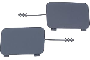 Micro Traders 1 Pair Rear Bumper Tow Hook Cover 8R0807449 8R0807450 Compatible with Audi Q5 08-17