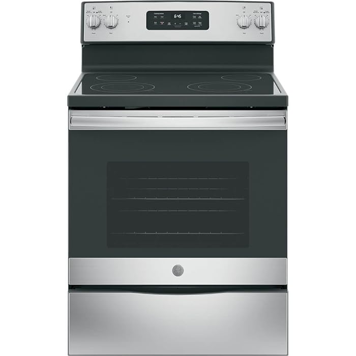 GE JB645RKSS 30" Stainless Steel Electric Smoothtop Range