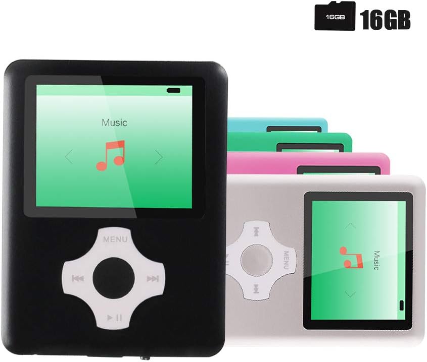 Ultrave MP3/MP4 Player with 16G SD Card, Portable Lossless Sound Player, Rechargeable MP3 Player, Also Support Ebook, Image, 1.8 inches LCD Screen MP3 Music Player - (Black-in-Black): Home Audio & Theater