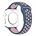 Apple Watch Band Series 1 Series 2,Hailan Soft Durable Nike + Sport Replacement Wrist Strap for iWatch,42mm,S/M,Light Pink / Midnight Blue