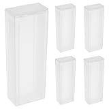 UKCOCO 5 pcs Transparent Pathology Slide Boxes for