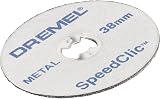 Dremel EZ SpeedClic SC456 Metal Cutting Wheel 5-Pack 38 mm Dia 3.2 mm Shank