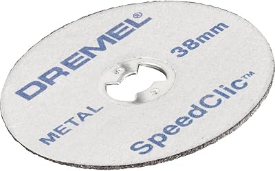 Dremel EZ SpeedClic SC456 Metal Cutting Wheel 5-Pack 38 mm Dia 3.2 mm Shank