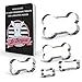 Premium Dog Bone Cookie Cutters - For Baking Treats and Cookies, Set of 5, Stainless Steel Bone Shapes Cutter 2