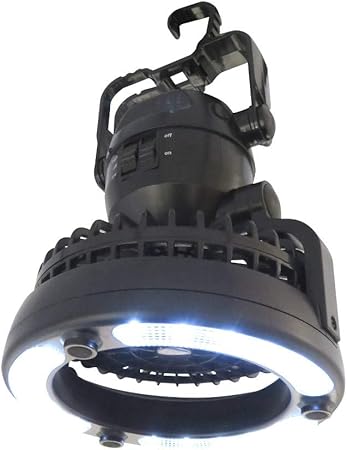 Amazon Co Jp Carkleid Ledランタン付き 扇風機 Led付き 扇風機 車中泊 キャンプ アウトドアなどに 車 バイク