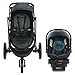 Graco Modes 3 Essentials LX Travel System | Includes Modes 3 Essentials LX Stroller and SnugRide SnugLock 30 Infant Car Seat, Sapphire