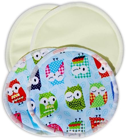 Washable Breastfeeding Nursing pads, Very Absorbent and Soft, Two Pairs