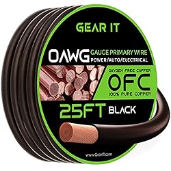 GearIT 1/0 Gauge Wire Oxygen Free Copper OFC