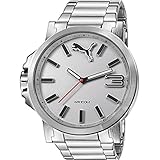 PUMA Men's PU103461002 Ultrasize 50 Metal Silver Analog Display Japanese Quartz Silver Watch