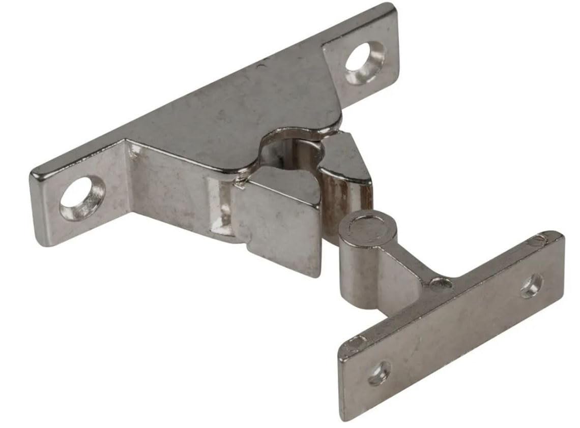 IBFM Door holder with clamp mechanism, distance from wall 35 mm, chrome-plated zamak; silver; 1 piece