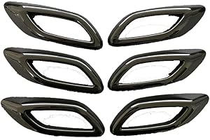 DERE0OD Compatible with Maserati Levante 2016-2021 Car Fender Air Outlet Vent Decoration Cover Sticker Car Accessories Glossy Black