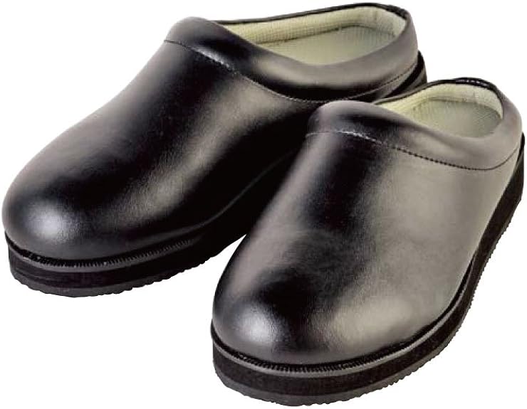 Amazon サボシューズ 黒 厨房 飲食 コックシューズ Kn431 黒 25 0 クロッグ