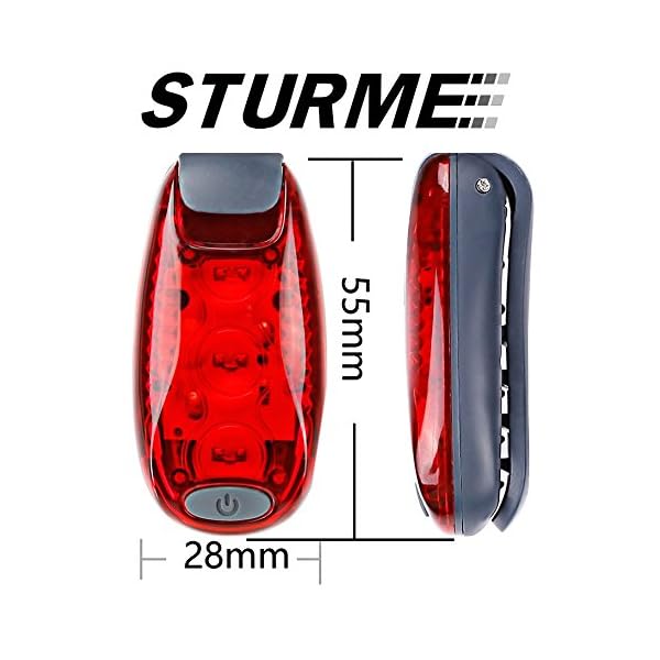 STURME-LED-Safety-Light-4-pack-5-FREE-Bonuses-battery-Clip-On-StrobeRunning-Lights-for-Runner-Bike-Dogs-Walking-Jogging-The-best-accessories-for-your-reflective-gear-Bicycle-cycling