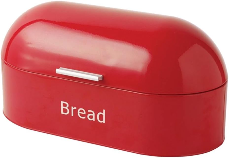 Retro Style Dome Shaped Bread bin, Bread Box - Red