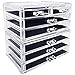Ikee Design Acrylic Makeup and Jewelry Storage Set - Clear