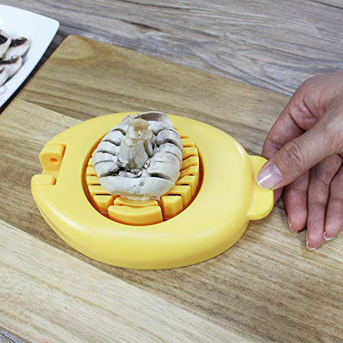Egg Slicer with Stainless Steel Wire Yellow
