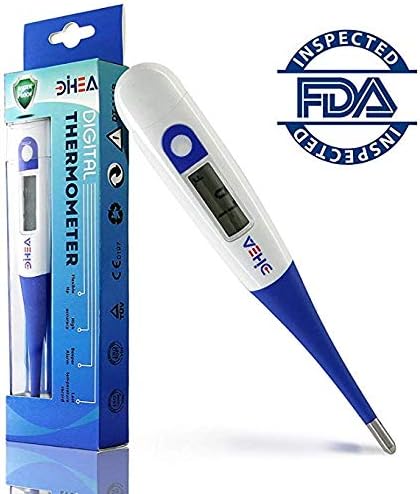 DIHEA Basal Thermometer - Soft Tip Ovulation Thermometer - High Accuracy 1/100th Degree - Perfect Basal Temperature Monitor for Natural Family Planning