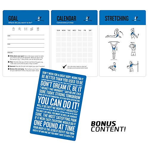 NewMe Fitness Cable Workout Cards, Instructional Fitness Deck for Women & Men, Beginner Fitness