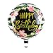 Happy Birthday Foil Balloons Round Mylar Helium Balloon Party Decorations Supplies 18 Inch Pack of 6