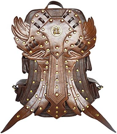 Steampunk Backpack for Women Men Gothic Leather Vintage Retro Rock Bags 2017