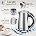 Aicok Electric Kettle Variable Temperature Tea Kettle, Stainless Steel Water Kettle with 1500W SpeedBoil, Auto Shut Off and Boil-Dry Protection Water Boiler, 1.7-Liter