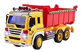 Remote Control Dump Truck Construction RC Truck 1:16 Four Channel Full Function w/ Lights Battery Powered RC Truck Toy
