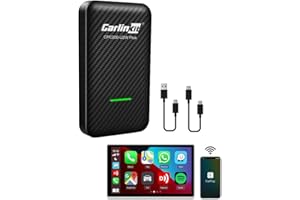 Newest 2023 CarlinKit 3.0 Carplay Wireless Adapter,Wireless Carplay Dongle for Car with OEM Wired Apple CarPlay,Convert Wired