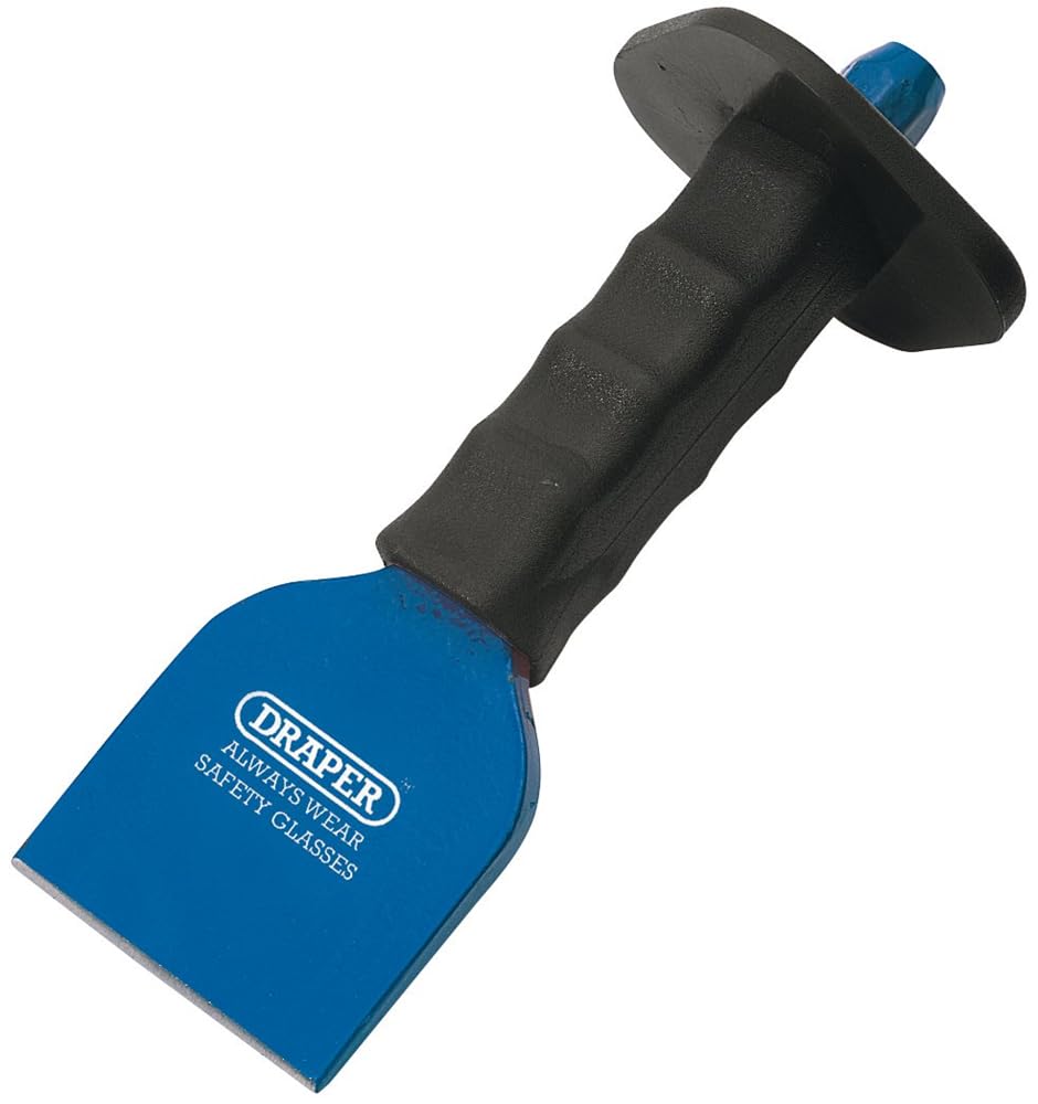 Draper DRA63730 Brick Bolster with Hand Guard 225 x 75 mm , Blue