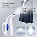 BANGMENG clothes steamer, New Design Fabric Steamer For Clothes, Travel and Home Handheld Garment Steamer, Fast Heat-Up, With Automatic Shut-Off Safety Protection,130ml (White)
