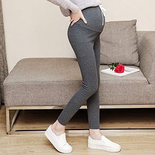 Ynt マタニティ リブ レギンス 部屋着 スパッツ パンツ レディース 妊婦 ストレッチ ウエスト調整