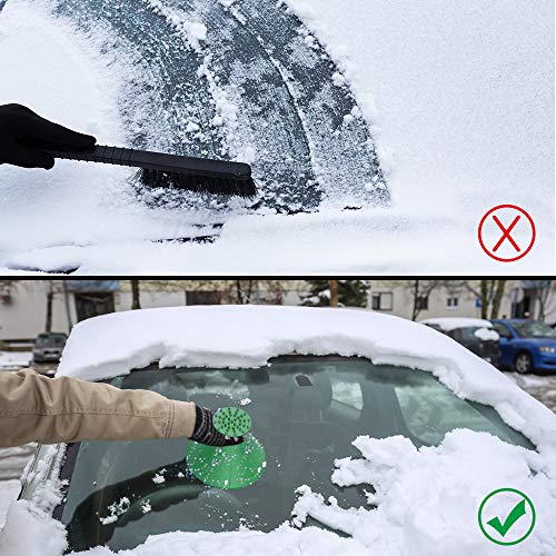 Ronde ijskrabber voor auto, sneeuwschep, ijskrabber Hirundo magische ijskrabber auto reiniging sneeuwschepje gereedschap… - Afbeelding 4