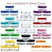 Beauticom (Quantity: 50 Pieces) 5G/5ML Round Clear Jars with Blue Lids for Scrubs, Oils, Toner, Salves, Creams, Lotions, Makeup Samples, Lip Balms