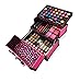 BR Carry All Trunk Train Case with Makeup and Reusable Case Makeup Gift Set