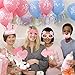 Unomor 33Pcs Pink and Gold Girls Baby Shower Photo Booth Props for Baby Shower Decorations