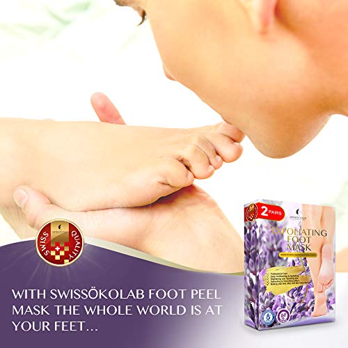 Foot Peel Mask 2 Pack Peeling Away Calluses and Dead Skin cells Make Your Feet Baby Soft Exfoliating Foot Mask Repair Rough Heels Get Silky Soft Feet