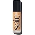 Saie Glowy Super Skin Tint Liquid Foundation - Hydrating Serum Foundation with Lightweight, Medium Coverage - Formulated with Hyaluronic Acid to Hydrate, Brighten and Plump - Shade 16 (1.01 oz)