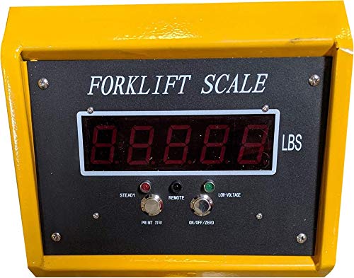 PEC Pallet Truck/Pallet Jack Scale with PEC-IN202SS Indicator, 5000lbs Capacity for Heavy-Duty Industrial Warehouse Loading and Weighing
