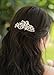 Missgrace Crystal Jewelry Comb Bridal Headpiece Hair Clip Headband (Silver)