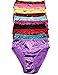 Peachy Panty Lingerie Women's 6 Pack Various Style of Comfortable Satin Panties (Small, Butterfly)