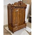 Blackperlcrafts Teakwood Home Temple - Hindu Pooja Mandir Wooden GOD Temple for Worship