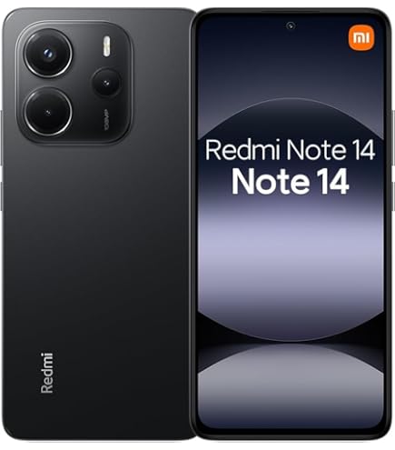 Smartphone Xiaomi Redmi Note 14 5G NFC Midnight Black (Preto) 8GB