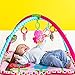 Bright Starts Charming Chirps Activity Gym and Play Mat with Take-Along Toys, Ages Newborn +, Pretty in Pink