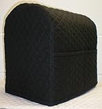 Penny's Needful Things Quilted Cover Compatible with Kitchenaid Stand Mixer (Black, 3.5 qt Artisan Mini Tilt Head)