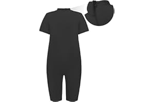 EEOST Adaptive Clothing for Kids Special Needs Autism Sensory Jumpsuit Anti-Strip Romper with Back Zipper Sizes 3-16 Years