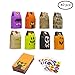 Rulyyo Halloween Trick or Treat Goody Gags Gift Bags, 8 Design, 40 PCS Halloween Treat Bags Party Favor Candy Bags