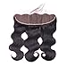 ALLRUN Hair Body Wave 3 Bundles With Frontal(16 18 20 +14 Lace Frontal) Brazilian Body Wave Human Hair Bundles with Ear to Ear Lace Frontal Unprocessed Virgin Hair Extensions Natural Color