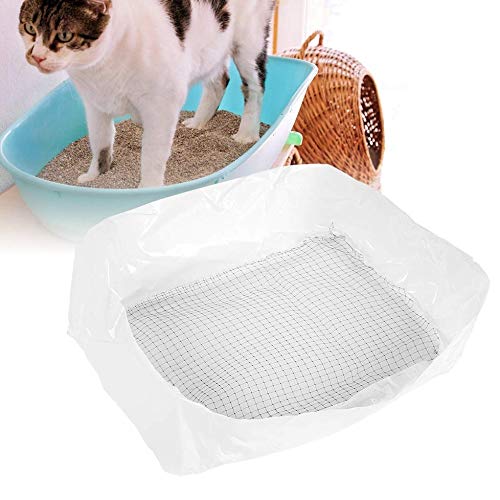 10Pcs Reusable Cat Litter Mat Liners - Super Strong Sifter Bag for Litter Box, Heavy Duty Cat Tray Liner with Easy Clean Function for Cats